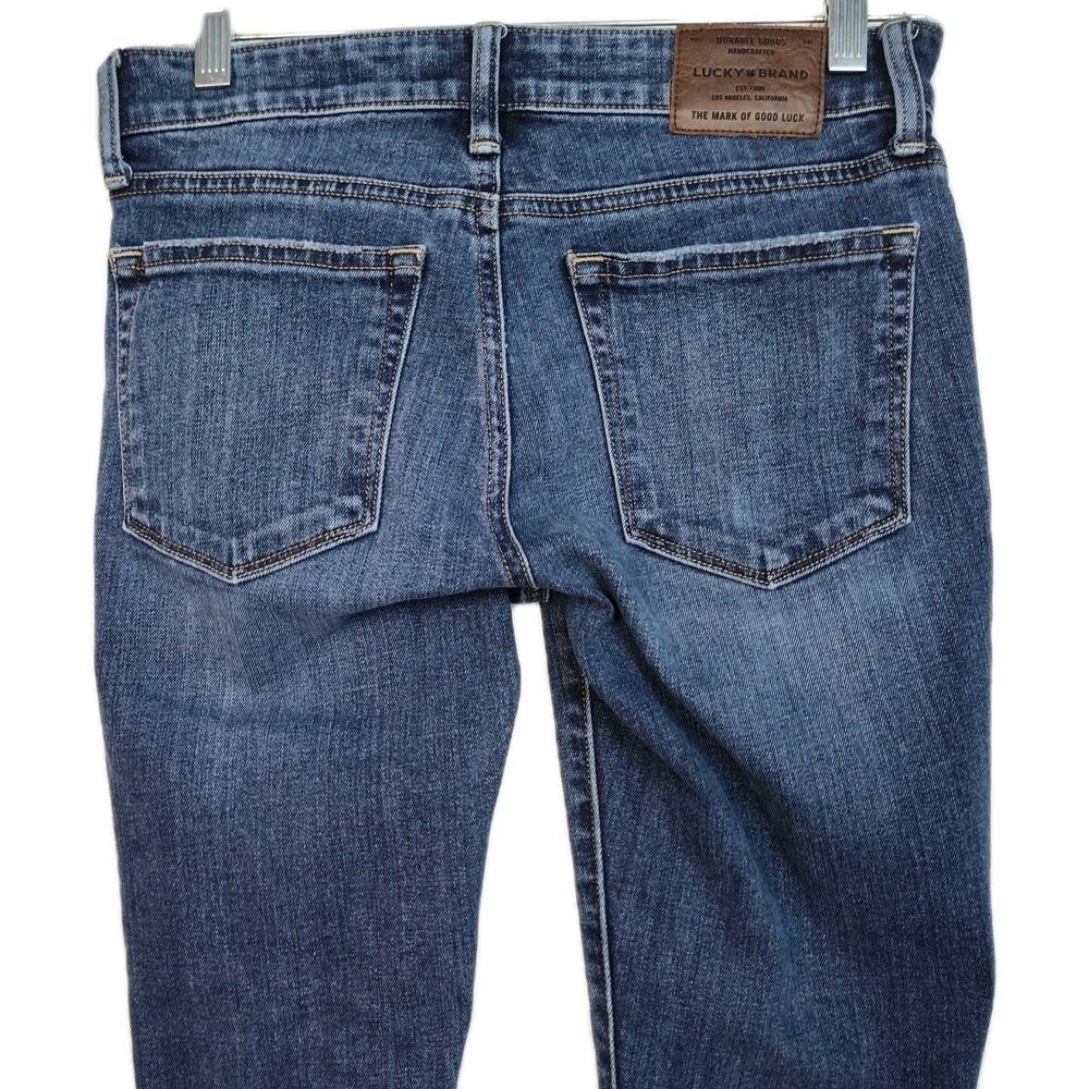 Lucky Brand Stella Skinny Cropped Women's Jeans, Size 2 / 26, Distressed, Blue - Picture 8 of 13